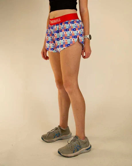 Women's USA Picnic 1.5" Split Shorts