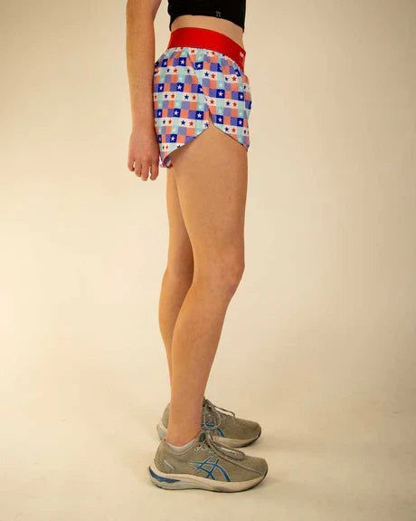 Women's USA Picnic 1.5" Split Shorts