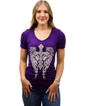 Women's Warrior Angel Purple Shirt