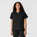Wink WonderWORK Unisex V-Neck Scrub Top Black