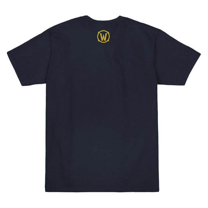World of Warcraft Alliance Crest Blue T-Shirt - Back View