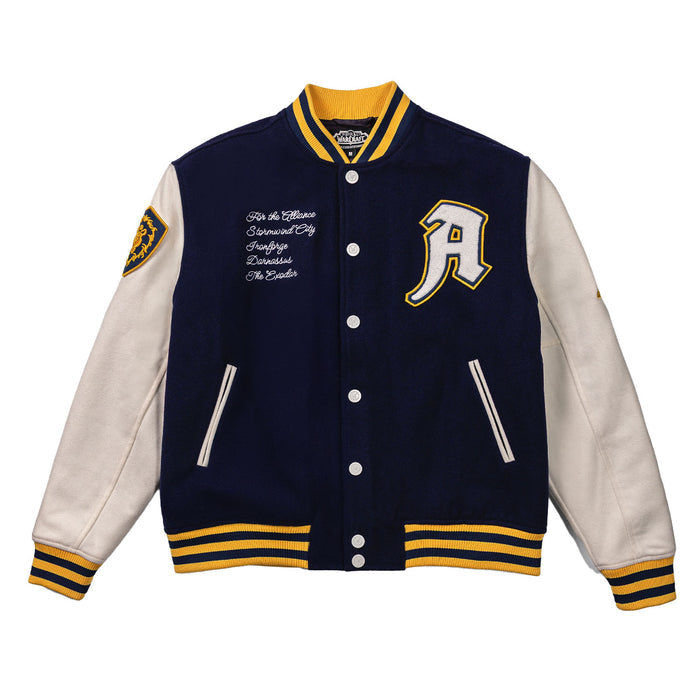 World of Warcraft Alliance Varsity Jacket - Front View