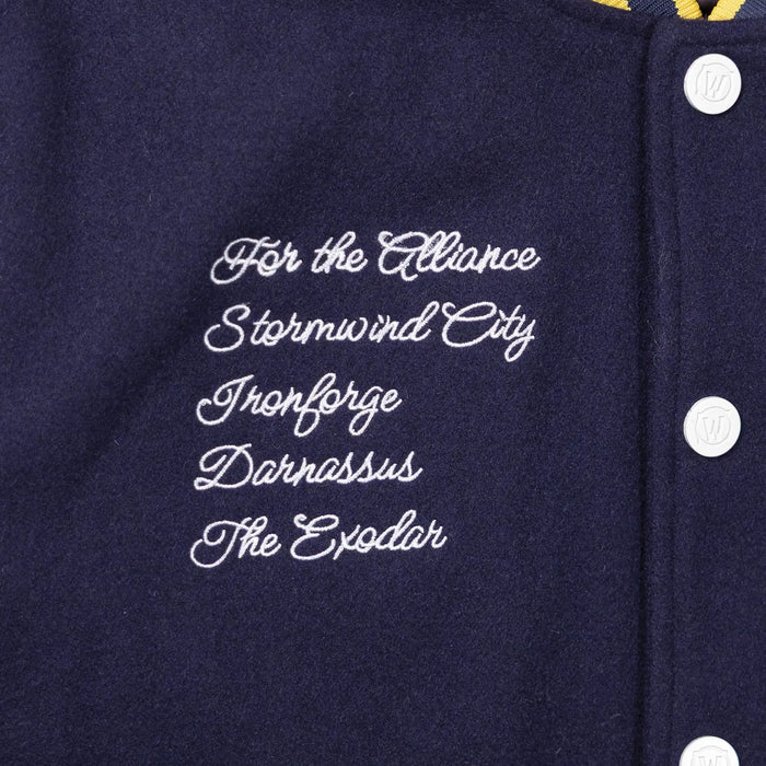 World of Warcraft Alliance Varsity Jacket - Script View