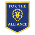 World of Warcraft For the Alliance Banner - Front View