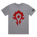 World of Warcraft Horde Icon Grey T-Shirt - Front View