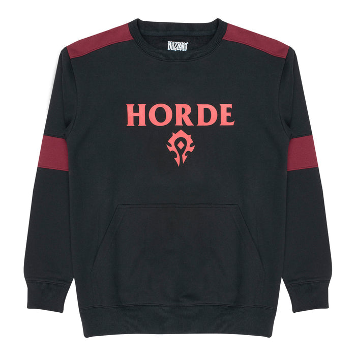 World of Warcraft Horde Black Logo Crewneck Sweatshirt - Front View