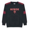 World of Warcraft Horde Black Logo Crewneck Sweatshirt - Front View
