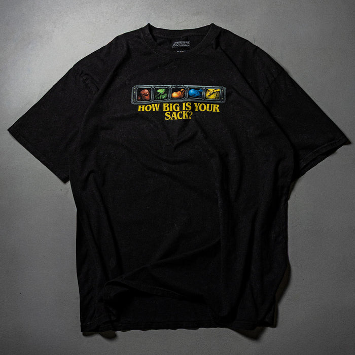 World of Warcraft How Big is Your Sack Black T-Shirt - Front View