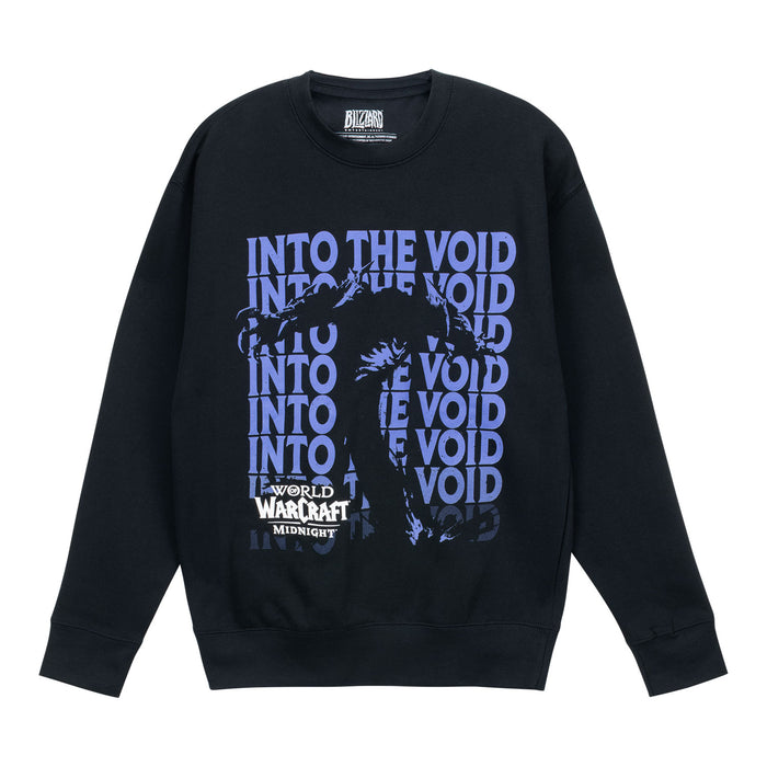 World of Warcraft: Midnight Void Black Crewneck Sweatshirt - Front View