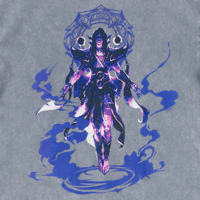 World of Warcraft Xal'atath Grey T-Shirt - Close Up View