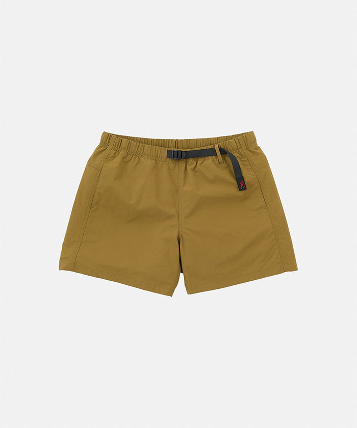 Artichoke Gramicci Women's Nylon Active Short with a black belt against a light-tone background.