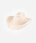 Beige cowboy hat on a white background #color_cream