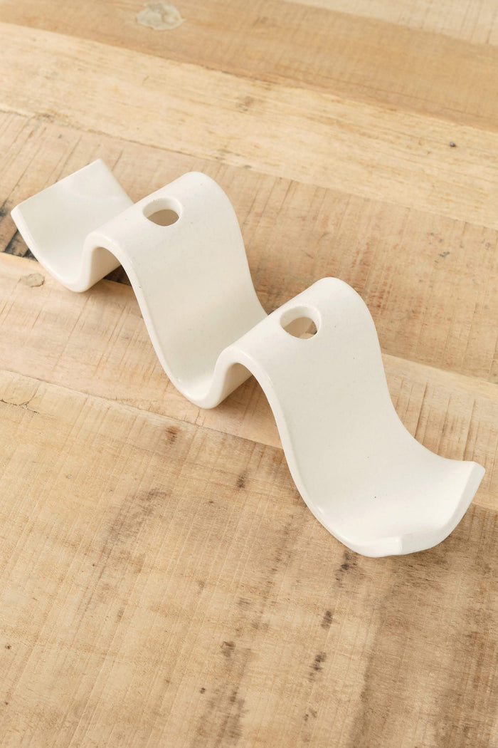 Virginia Sin Home Candle Holders Wyn Candelabra Cream / 10.5"L X 2.5"W X 3"H