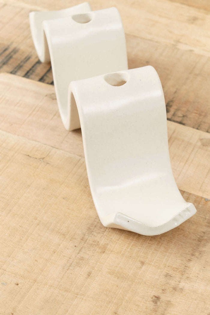 Virginia Sin Home Candle Holders Wyn Candelabra Cream / 10.5"L X 2.5"W X 3"H