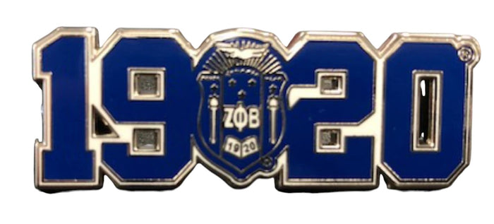 Zeta Crest Year Pin